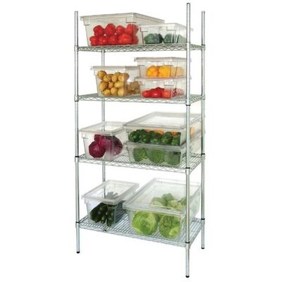 Étagère en Kit - 4 Niveaux - Profondeur 610 mm - Vogue - 1830 mm inox - Publicité Étagère en Kit - 4 Niveaux - Profondeur 610 mm - Vogue - 1830 mm inox - Publicité
