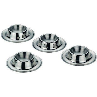 Non communiqué Set 4 coquetiers Vision Inox - Kela - Argent - Inox - Publicité Non communiqué Set 4 coquetiers Vision Inox - Kela - Argent - Inox - Publicité