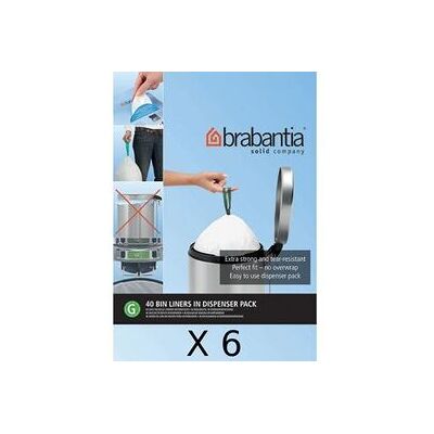 Brabantia - Code G - Blanc - 23/30 L - Distributeur de sacs poubelle - Publicité Brabantia - Code G - Blanc - 23/30 L - Distributeur de sacs poubelle - Publicité