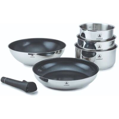 Non communiqué Set 6 pièces amovible 'réactif' inox Laguiole LA-9120815 inox - Publicité Non communiqué Set 6 pièces amovible 'réactif' inox Laguiole LA-9120815 inox - Publicité