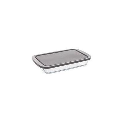 KeepEat 29x18cm Conteneur en verre avec couvercle - Rectangulaire - Publicité KeepEat 29x18cm Conteneur en verre avec couvercle - Rectangulaire - Publicité