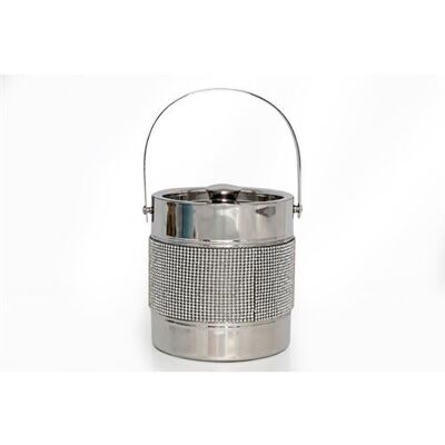 Dfs for the heart of your home Heart of the home - Seau à glace en acier Strass - Diam. 16 cm - Argent - Strass Argent - Publicité Dfs for the heart of your home Heart of the home - Seau à glace en acier Strass - Diam. 16 cm - Argent - Strass Argent - Publicité