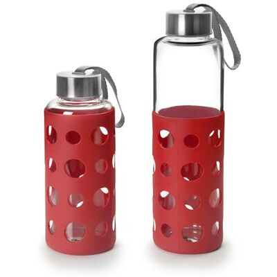 Non communiqué IBILI 746005R bouteille en verre et silicone Lake 0.550l red - Publicité Non communiqué IBILI 746005R bouteille en verre et silicone Lake 0.550l red - Publicité
