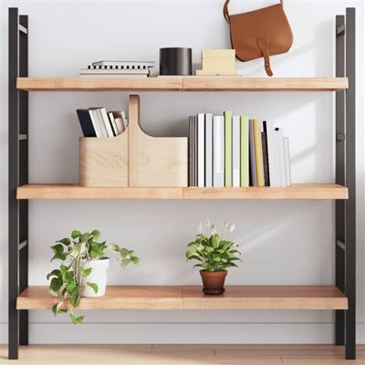 Non communiqué vidaXL Wandschap 120x30x(2-4)cm behandeld massief eikenhout lichtbruin363692 Marron - Publicité Non communiqué vidaXL Wandschap 120x30x(2-4)cm behandeld massief eikenhout lichtbruin363692 Marron - Publicité