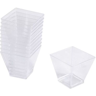 L3C verrine mini aperitif carré - 6cl x25 en ps transparent Transparent - Publicité L3C verrine mini aperitif carré - 6cl x25 en ps transparent Transparent - Publicité