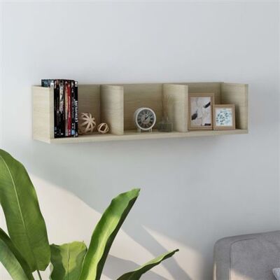 Non communiqué vidaXL Cd-wandschap 75x18x18 cm bewerkt hout sonoma eikenkleurig801313 Beige - Publicité Non communiqué vidaXL Cd-wandschap 75x18x18 cm bewerkt hout sonoma eikenkleurig801313 Beige - Publicité
