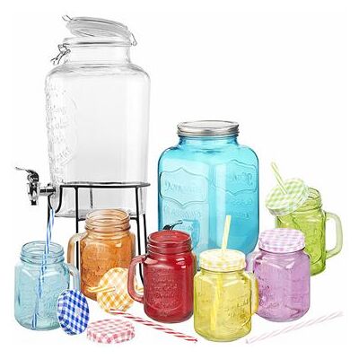 Non communiqué Pearl : Distributeur de boissons RGS-800 de 6,5 L avec support et service rétro 7 pièces - Publicité Non communiqué Pearl : Distributeur de boissons RGS-800 de 6,5 L avec support et service rétro 7 pièces - Publicité
