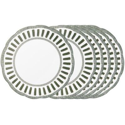 Non communiqué Assiette creuse Napoli verte 22 cm (lot de 6) - Table Passion - Vert - Porcelaine - Publicité Non communiqué Assiette creuse Napoli verte 22 cm (lot de 6) - Table Passion - Vert - Porcelaine - Publicité
