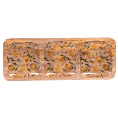 Non communiqué Plat apéritif Sorrento 40x15 cm - Table Passion - Multicolore - Bois Multicolore - Publicité Non communiqué Plat apéritif Sorrento 40x15 cm - Table Passion - Multicolore - Bois Multicolore - Publicité