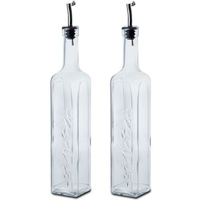 Non communiqué Lot de 2 bouteille d'huile en verre 0.5 L distributeur d'huile d'olive, entonnoir en acier inoxydable, bouteille huile et vinaigre pour cuisine - Longueur 6 x Profondeur 6 x Hauteur 33 cm- JUANIO - - Publicité Non communiqué Lot de 2 bouteille d'huile en verre 0.5 L distributeur d'huile d'olive, entonnoir en acier inoxydable, bouteille huile et vinaigre pour cuisine - Longueur 6 x Profondeur 6 x Hauteur 33 cm- JUANIO - - Publicité