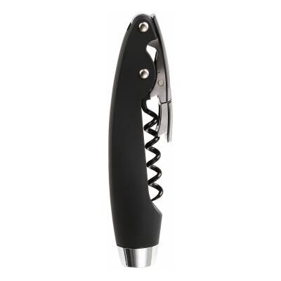 Sommelier 4 en 1 noir et argent wine cie gs117 Noir - Publicité Sommelier 4 en 1 noir et argent wine cie gs117 Noir - Publicité