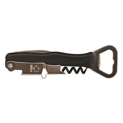 VISIODIRECT lot de 2 tire-bouchons Barman noir en Téflon 13cm - Publicité VISIODIRECT lot de 2 tire-bouchons Barman noir en Téflon 13cm - Publicité