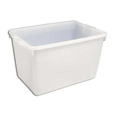 La Brunoise Bac alimentaire rectangulaire profond 620 x 420 x 300 mm professionnel en polyéthylène à contenance de 60 L - Publicité La Brunoise Bac alimentaire rectangulaire profond 620 x 420 x 300 mm professionnel en polyéthylène à contenance de 60 L - Publicité
