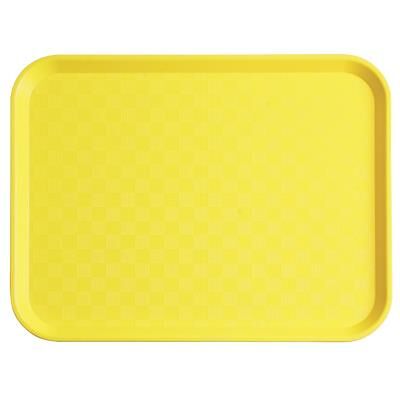 VISIODIRECT Lot de 12 Plateaux fast food Jaune en polypropylène alimentaire - Publicité VISIODIRECT Lot de 12 Plateaux fast food Jaune en polypropylène alimentaire - Publicité
