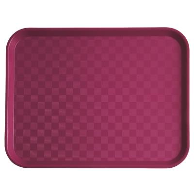 VISIODIRECT Lot de 10 Plateaux Cafet Fushia en polypropylène alimentaire - Publicité VISIODIRECT Lot de 10 Plateaux Cafet Fushia en polypropylène alimentaire - Publicité