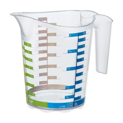 Rotho 2043970 domino cruche de mesure transparent 1 l Transparent - Publicité Rotho 2043970 domino cruche de mesure transparent 1 l Transparent - Publicité