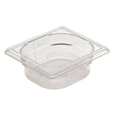 La Brunoise Bac gastronorme copolyester cristal plus GN 1/6 professionnel à contenance de 65 Lt - Publicité La Brunoise Bac gastronorme copolyester cristal plus GN 1/6 professionnel à contenance de 65 Lt - Publicité