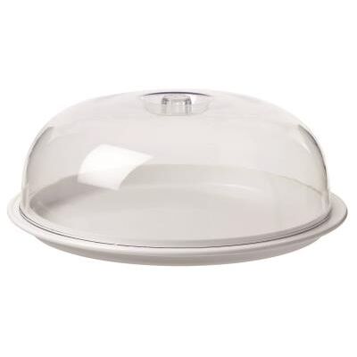 VISIODIRECT Cloche et plateau pour fromage ou pâtisserie D : 350x130 mm - Publicité VISIODIRECT Cloche et plateau pour fromage ou pâtisserie D : 350x130 mm - Publicité