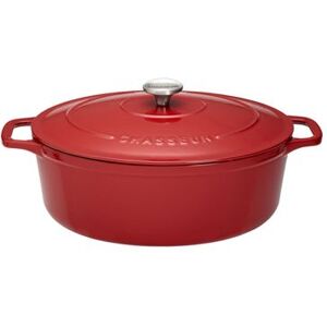 Invicta Modèle - Cocotte ovale en fonte émaillée - Rouge - Publicité Invicta Modèle - Cocotte ovale en fonte émaillée - Rouge - Publicité