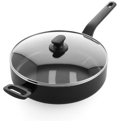 Non communiqué Sauteuse avec couvercle Essence 28 cm - Greenpan - Noir - Aluminium Noir - Publicité Non communiqué Sauteuse avec couvercle Essence 28 cm - Greenpan - Noir - Aluminium Noir - Publicité