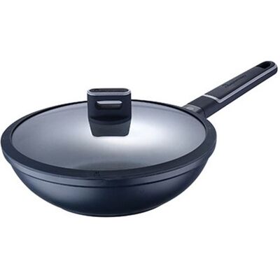 Poêle Wok Masterpro Indigo Noir Aluminium Ø 28 cm - Poêle Wok - Publicité Poêle Wok Masterpro Indigo Noir Aluminium Ø 28 cm - Poêle Wok - Publicité