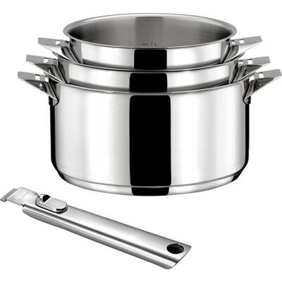 CUISINOX - ECLIPSE - Série de 3 casseroles 16/18/20cm - Publicité CUISINOX - ECLIPSE - Série de 3 casseroles 16/18/20cm - Publicité