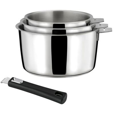 CUISINOX - MALICE - Série de 3 casseroles 16/18/20cm - Publicité CUISINOX - MALICE - Série de 3 casseroles 16/18/20cm - Publicité
