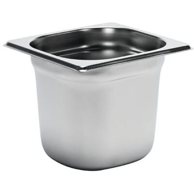 Gastro M - GN 1/6 - 150 mm - Inox AISI 304 - GN Pan - Publicité Gastro M - GN 1/6 - 150 mm - Inox AISI 304 - GN Pan - Publicité