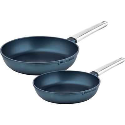 Non communiqué SET DE POÊLES Performance Westinghouse - Poêle à frire 24 CM - 28 CM - Bleu Bleu - Publicité Non communiqué SET DE POÊLES Performance Westinghouse - Poêle à frire 24 CM - 28 CM - Bleu Bleu - Publicité