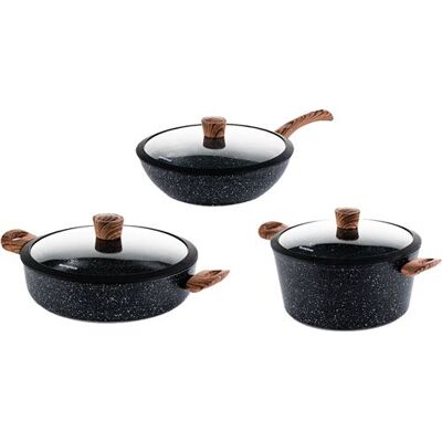 Non communiqué Westinghouse - Poêle wok 30 CM + Casserole 28 CM + Casserole 28 CM - Induction - Édition spéciale Noir - Publicité Non communiqué Westinghouse - Poêle wok 30 CM + Casserole 28 CM + Casserole 28 CM - Induction - Édition spéciale Noir - Publicité
