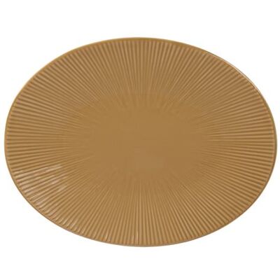 Non communiqué Plat ovale Bohémia 41,5 cm moutarde - Table Passion - Jaune - Grès Jaune - Publicité Non communiqué Plat ovale Bohémia 41,5 cm moutarde - Table Passion - Jaune - Grès Jaune - Publicité