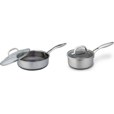 Non communiqué Set de poêles signature noire Westinghouse - Poêle 24cm - Casserole 20cm - Induction Argent - Publicité Non communiqué Set de poêles signature noire Westinghouse - Poêle 24cm - Casserole 20cm - Induction Argent - Publicité