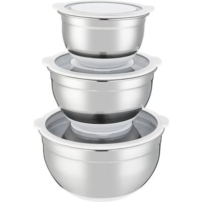 Non communiqué Batterie de cuisine ARTHUR MARTIN Set de 3 saladiers acier inoxydable blanc AM486 acier inoxydable - Publicité Non communiqué Batterie de cuisine ARTHUR MARTIN Set de 3 saladiers acier inoxydable blanc AM486 acier inoxydable - Publicité