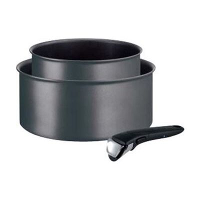 Lot de 2 casseroles Tefal 16/20cm Anti-Adhésives Noir L6859202 Ingenio - Publicité Lot de 2 casseroles Tefal 16/20cm Anti-Adhésives Noir L6859202 Ingenio - Publicité