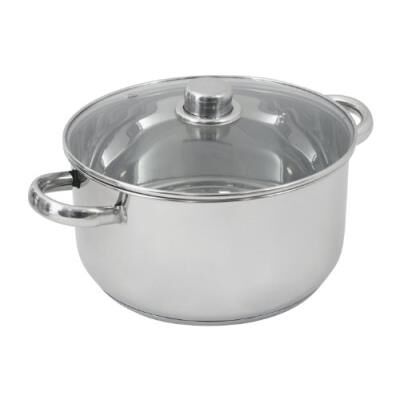 Crealys 502388 Casserole en acier inoxydable - 10 L, 28 cm - Publicité Crealys 502388 Casserole en acier inoxydable - 10 L, 28 cm - Publicité