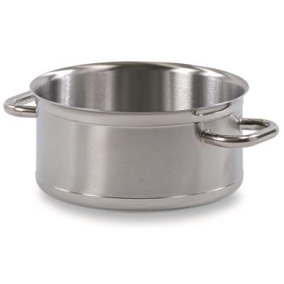 La Brunoise Faitout professionnel sans Couvercle à anses - En inox - Contenance 25 L et diamètre 400 mm - Publicité La Brunoise Faitout professionnel sans Couvercle à anses - En inox - Contenance 25 L et diamètre 400 mm - Publicité