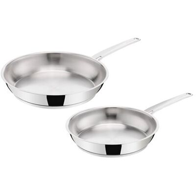 Set 2 pièces de Poêles Lagostina La Prima 24/26 cm Inox Inox - Publicité Set 2 pièces de Poêles Lagostina La Prima 24/26 cm Inox Inox - Publicité