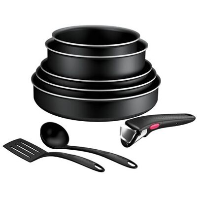 Casserolies Tefal Ingenio Lot 8 pieces Generous Cook L3129802 Noir Noir - Publicité Casserolies Tefal Ingenio Lot 8 pieces Generous Cook L3129802 Noir Noir - Publicité