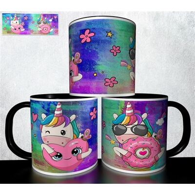 Forever Mug collection design - Licorne unicorn 923 Noir - Publicité Forever Mug collection design - Licorne unicorn 923 Noir - Publicité