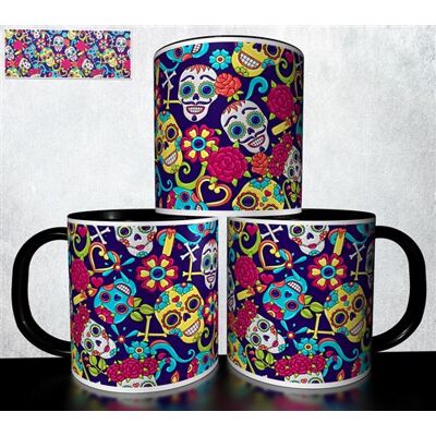 Forever MUG collection design - Tête de mort Skull Halloween 991 Blanc - Publicité Forever MUG collection design - Tête de mort Skull Halloween 991 Blanc - Publicité