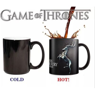 Non communiqué Mug magique personnalisé tasse de café thermoréactif à la chaleur, Le Trône de fer, cerf argent - Publicité Non communiqué Mug magique personnalisé tasse de café thermoréactif à la chaleur, Le Trône de fer, cerf argent - Publicité