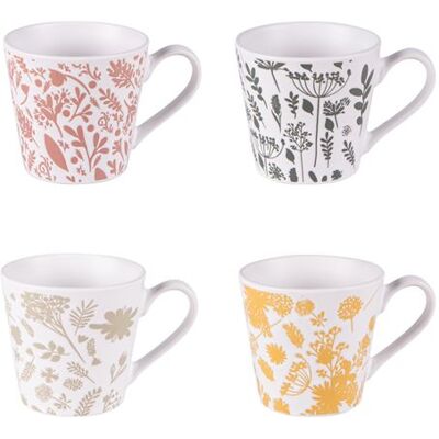 Non communiqué Coffret de 4 tasses Galehia 18 cl - Table Passion - Multicolore - Grès Multicolore - Publicité Non communiqué Coffret de 4 tasses Galehia 18 cl - Table Passion - Multicolore - Grès Multicolore - Publicité
