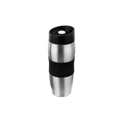 Paris Prix Mug isolant double paroi - D 7 x H 20 cm - Inox Noir - Publicité Paris Prix Mug isolant double paroi - D 7 x H 20 cm - Inox Noir - Publicité