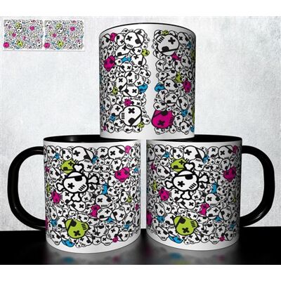Forever MUG collection design - Tête de mort Skull Halloween 983 Blanc - Publicité Forever MUG collection design - Tête de mort Skull Halloween 983 Blanc - Publicité