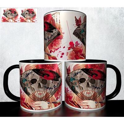 Forever MUG collection design - Tête de mort Skull Halloween 981 Blanc - Publicité Forever MUG collection design - Tête de mort Skull Halloween 981 Blanc - Publicité