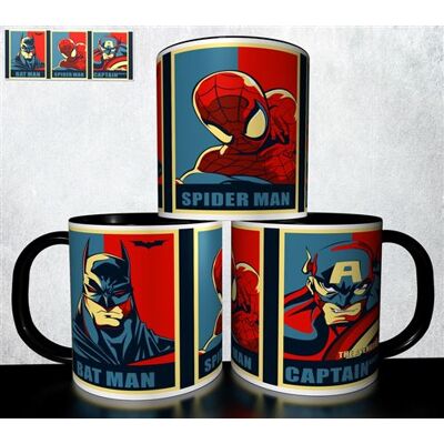 Forever Mug collection design - Super héros comics 793 Blanc - Publicité Forever Mug collection design - Super héros comics 793 Blanc - Publicité