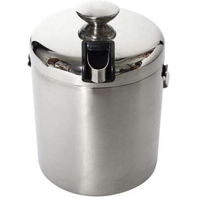 Non communiqué Seau à Glace en Métal "Couvercle" 1,3L Argent Gris - Publicité Non communiqué Seau à Glace en Métal "Couvercle" 1,3L Argent Gris - Publicité