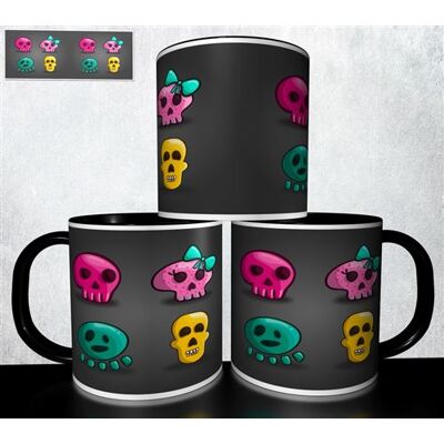 Forever MUG collection design - Tête de mort Skull Halloween 971 Blanc - Publicité Forever MUG collection design - Tête de mort Skull Halloween 971 Blanc - Publicité