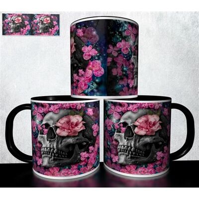 Forever MUG collection design - Tête de mort Skull Halloween 969 Blanc - Publicité Forever MUG collection design - Tête de mort Skull Halloween 969 Blanc - Publicité