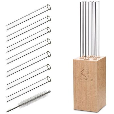 Non communiqué Lot de 7 pailles en verre borosilicate Klarstein Glaswerk Salizzada - 0,8 x 20 cm - Publicité Non communiqué Lot de 7 pailles en verre borosilicate Klarstein Glaswerk Salizzada - 0,8 x 20 cm - Publicité
